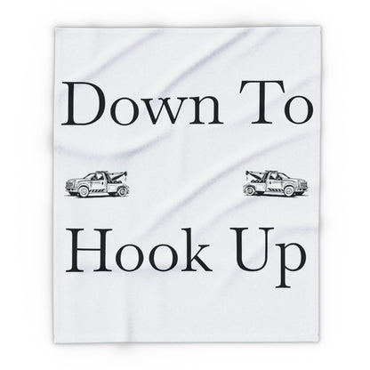 Down To Hook Up Arctic Fleece Blanket