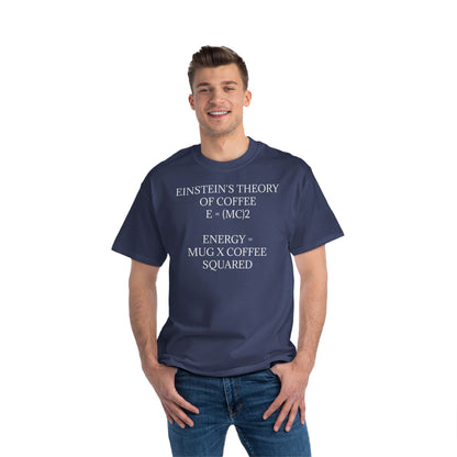 Einstein's Theory Of Coffee Men's Short-Sleeve Crewneck Tee