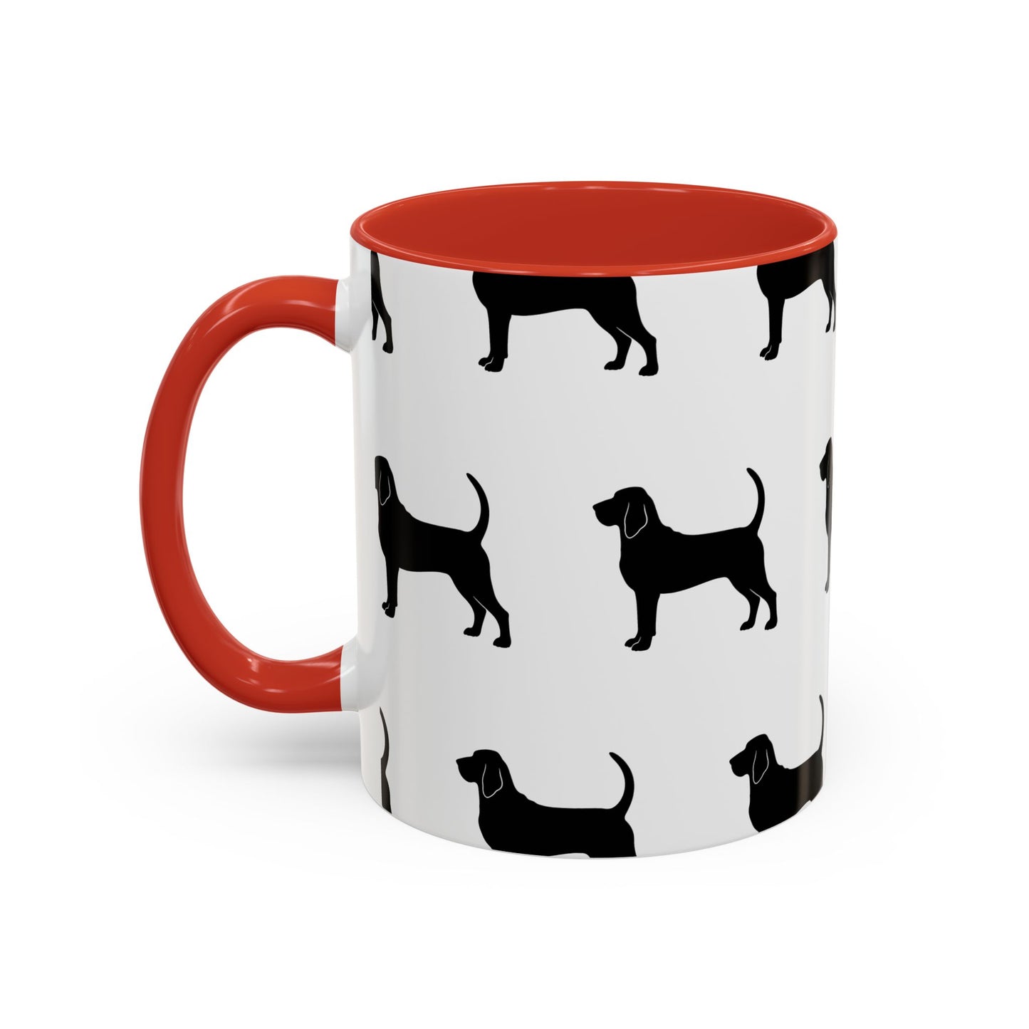Bloodhound Silhouette 2-Tone Coffee Mug