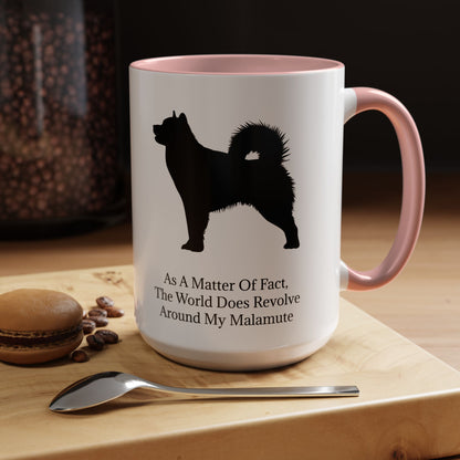 Matter Of Fact Malamute 2-Tone Coffee Mug