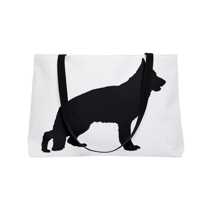 German Shepherd Silhouette Weekender Tote Bag