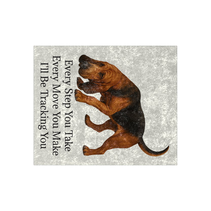 Tracking You Crushed Velvet Blanket