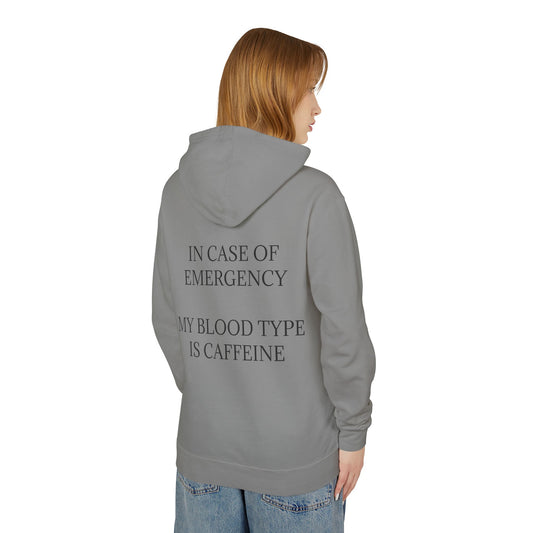 Blood Type Unisex Lightweight Hoodie