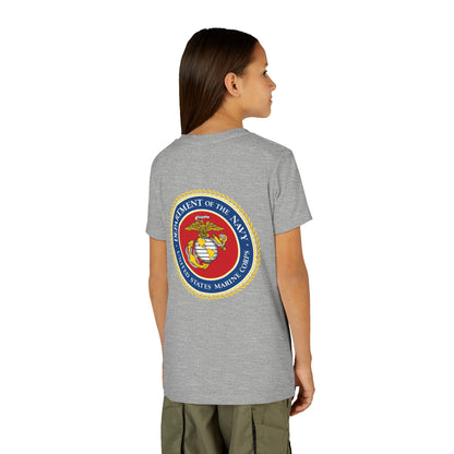 US Marine Corps Youth Unisex Short Sleeve Crewneck Tee