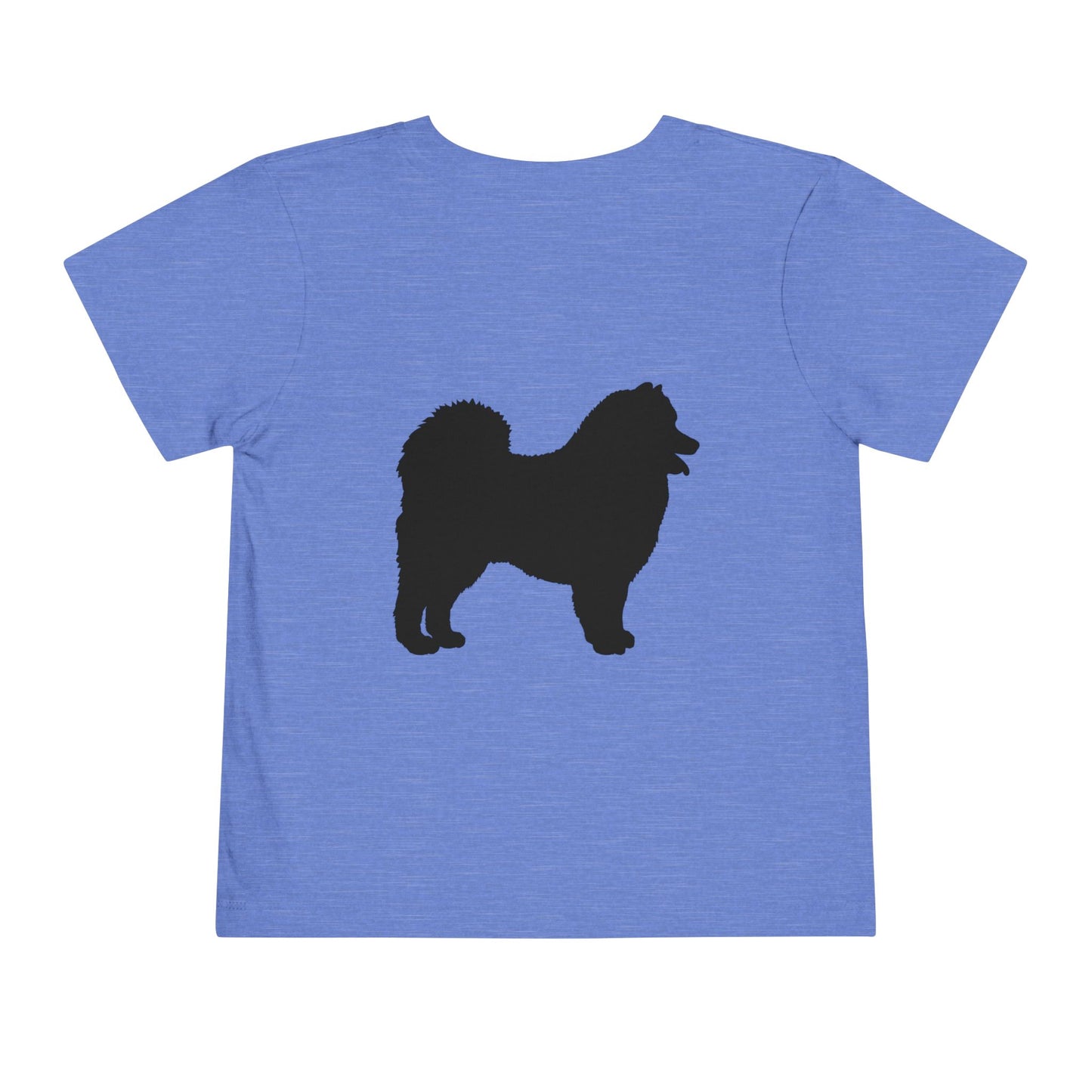 Samoyed Silhouette Toddler Unisex Short Sleeve Crewneck Tee