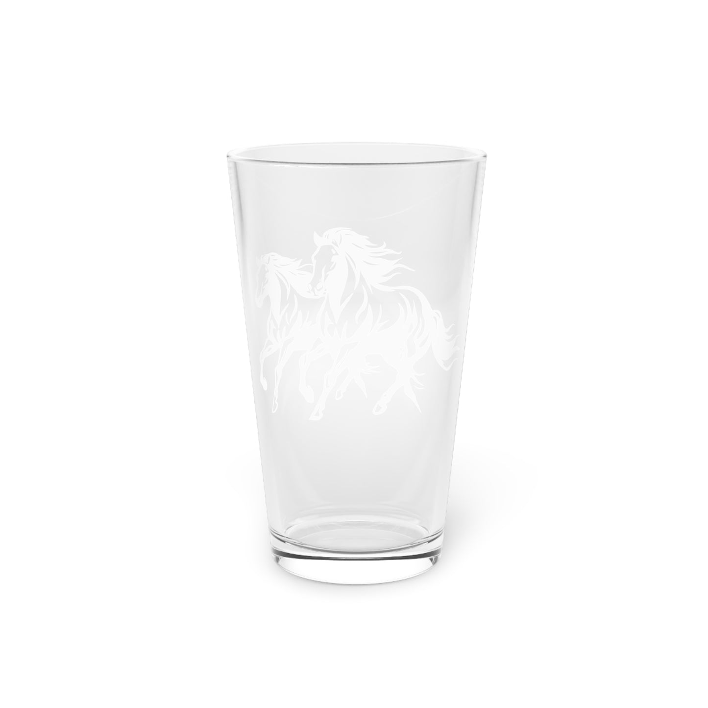 Horsin' Around Drinking Glass