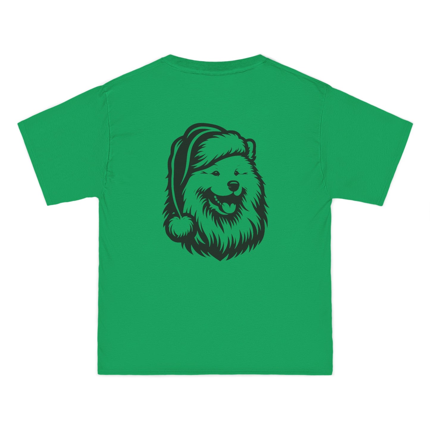 Santa Paws Samoyed Men's Short-Sleeve Crewneck Tee