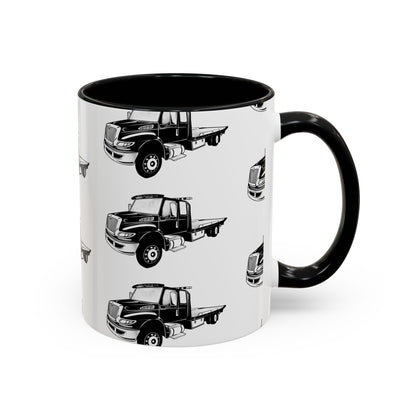 Flatbed Tow Truck 2-Tone Coffee Mug