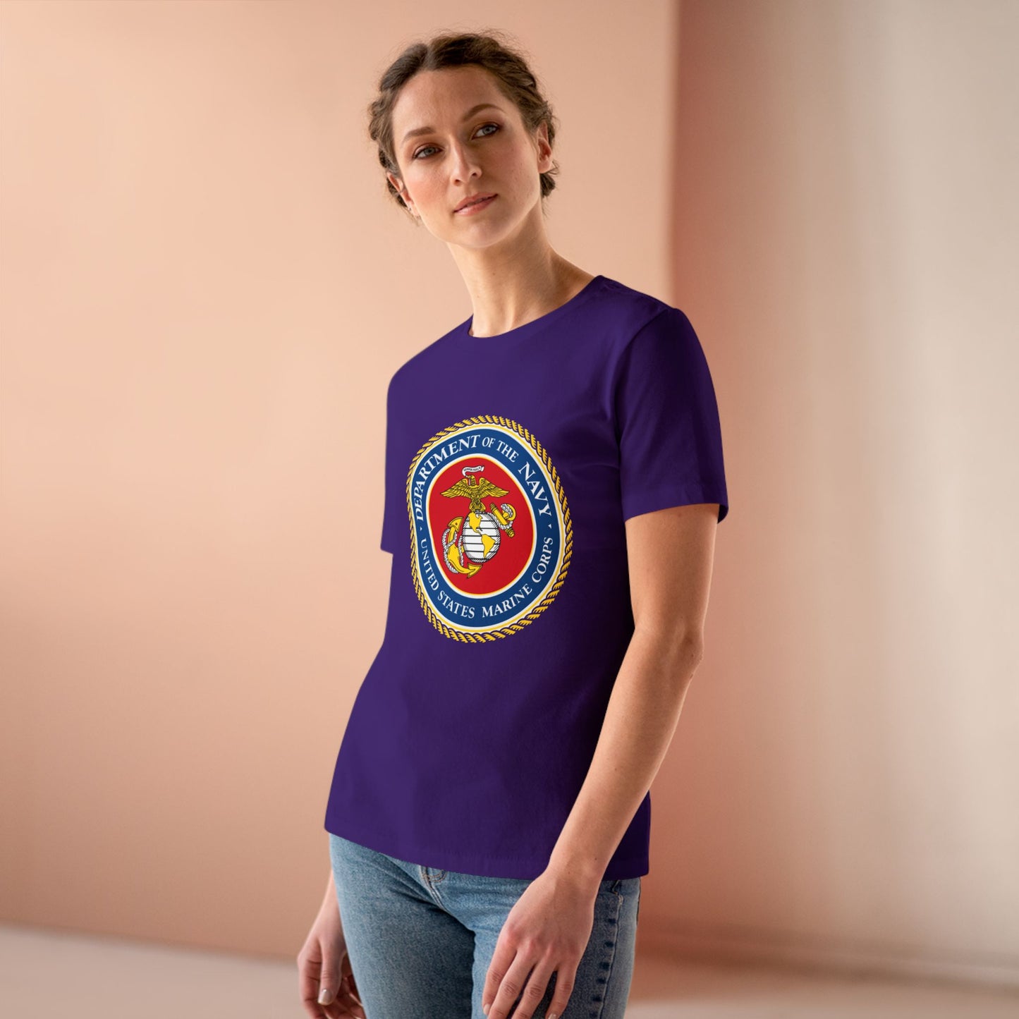 US Marine Corps Women's Short Sleeve Crewneck Tee