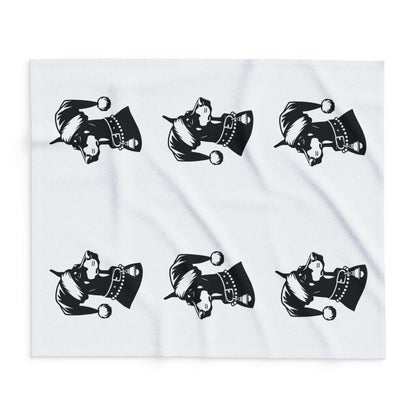 Santa Paws Doberman Arctic Fleece Blanket