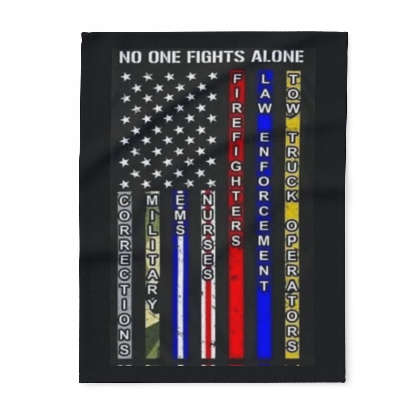 No One Fights Alone Arctic Fleece Blanket