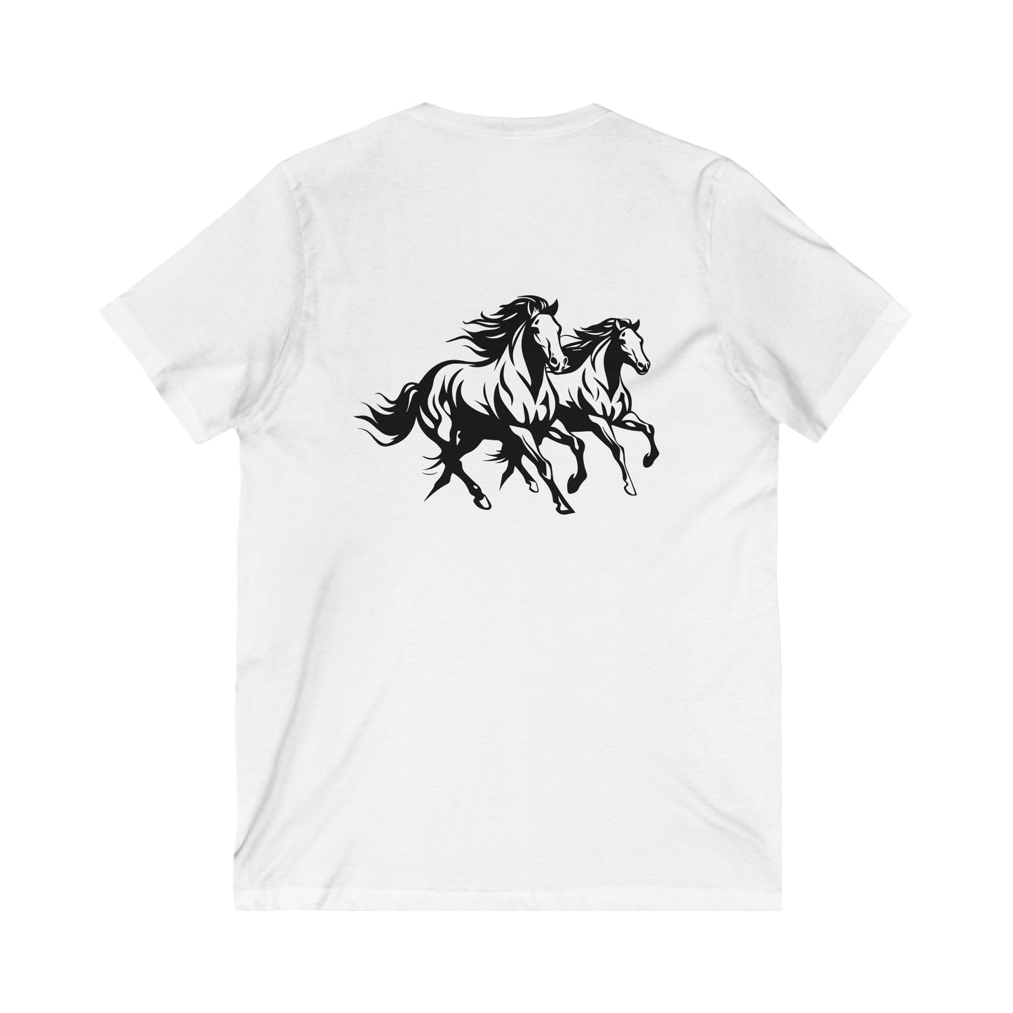 Horsin' Around Unisex Short Sleeve V-Neck Tee