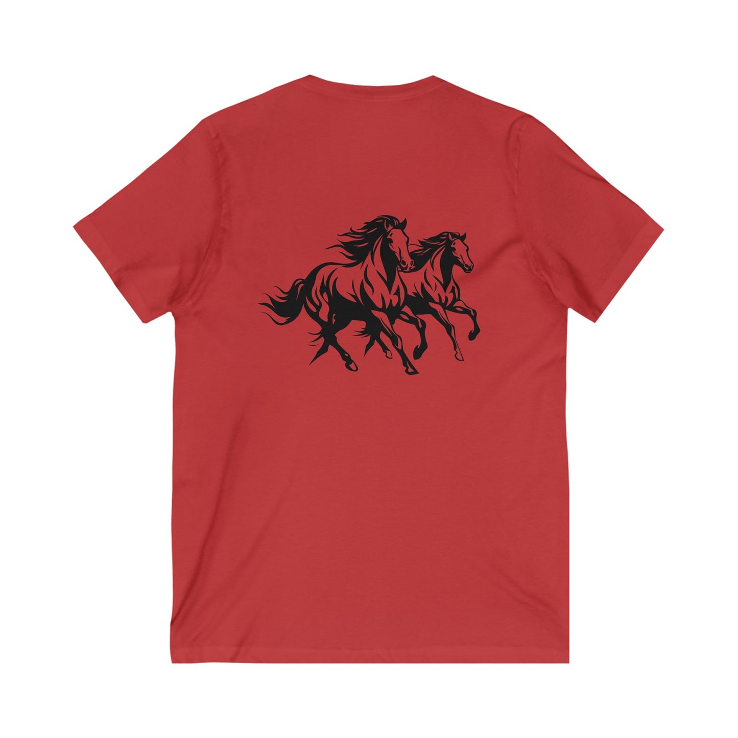 Horsin' Around Unisex Short Sleeve V-Neck Tee