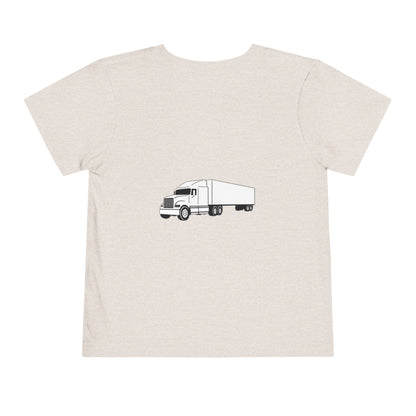 Semi Truck Toddler Unisex Short Sleeve Crewneck Tee