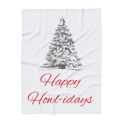 Happy Howl-idays Arctic Fleece Blanket