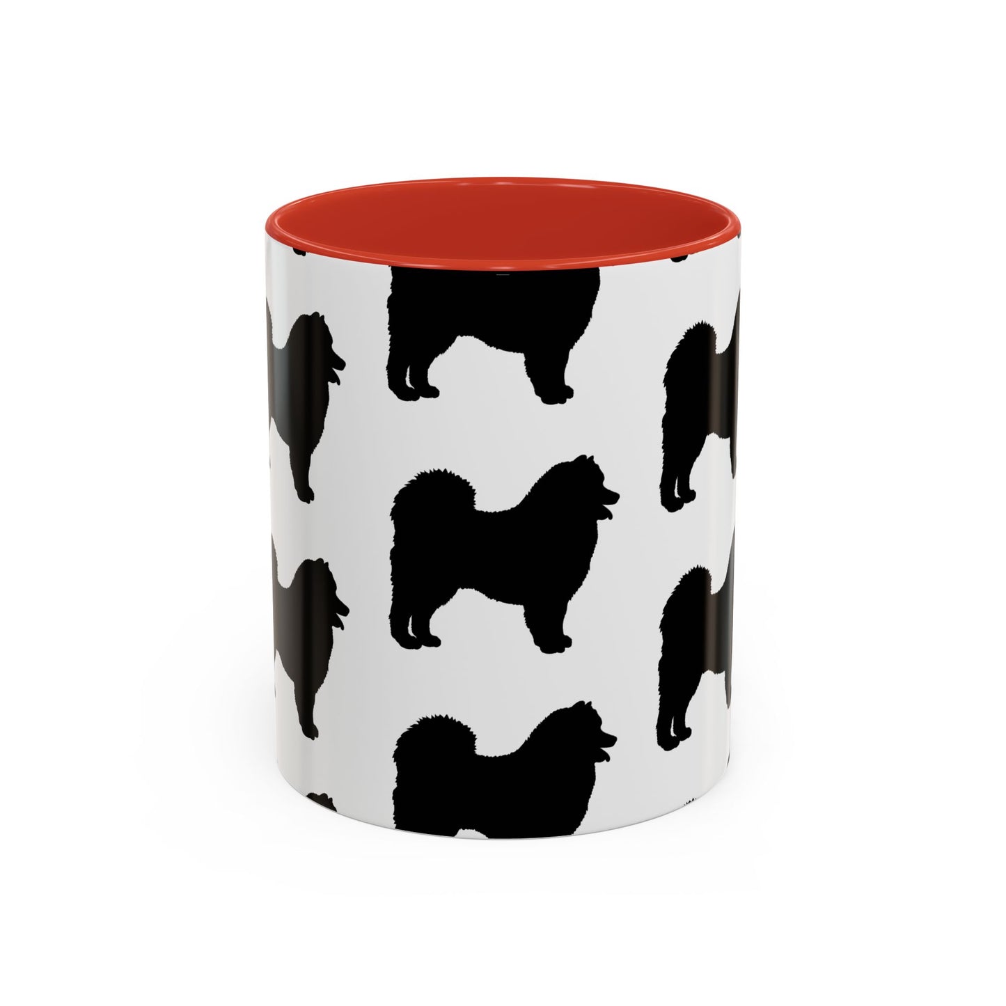 Samoyed Silhouette 2-Tone Coffee Mug