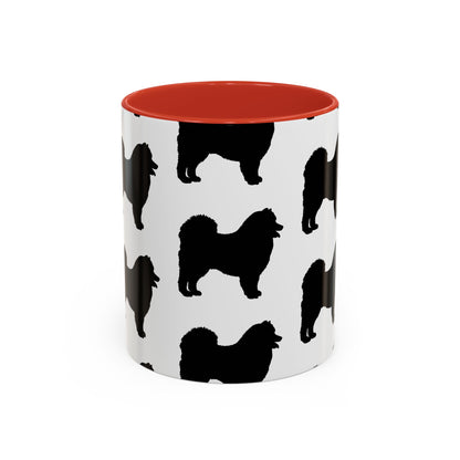 Samoyed Silhouette 2-Tone Coffee Mug