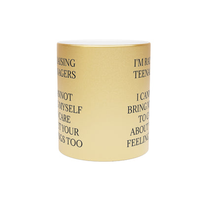 Raising Teenagers Metallic Coffee Mug