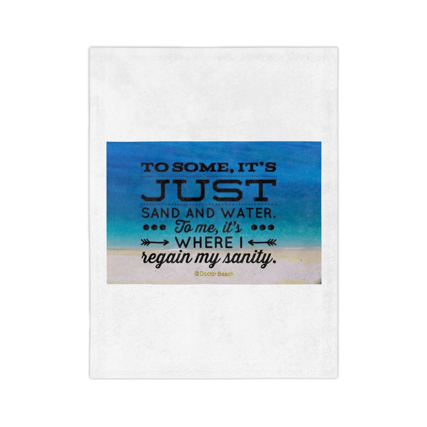 Dr. Beach Velveteen Microfiber Blanket