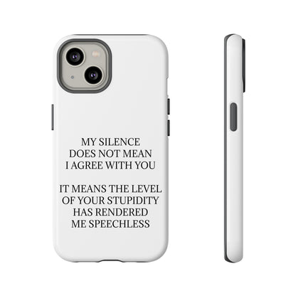 Speechless iPhone Case