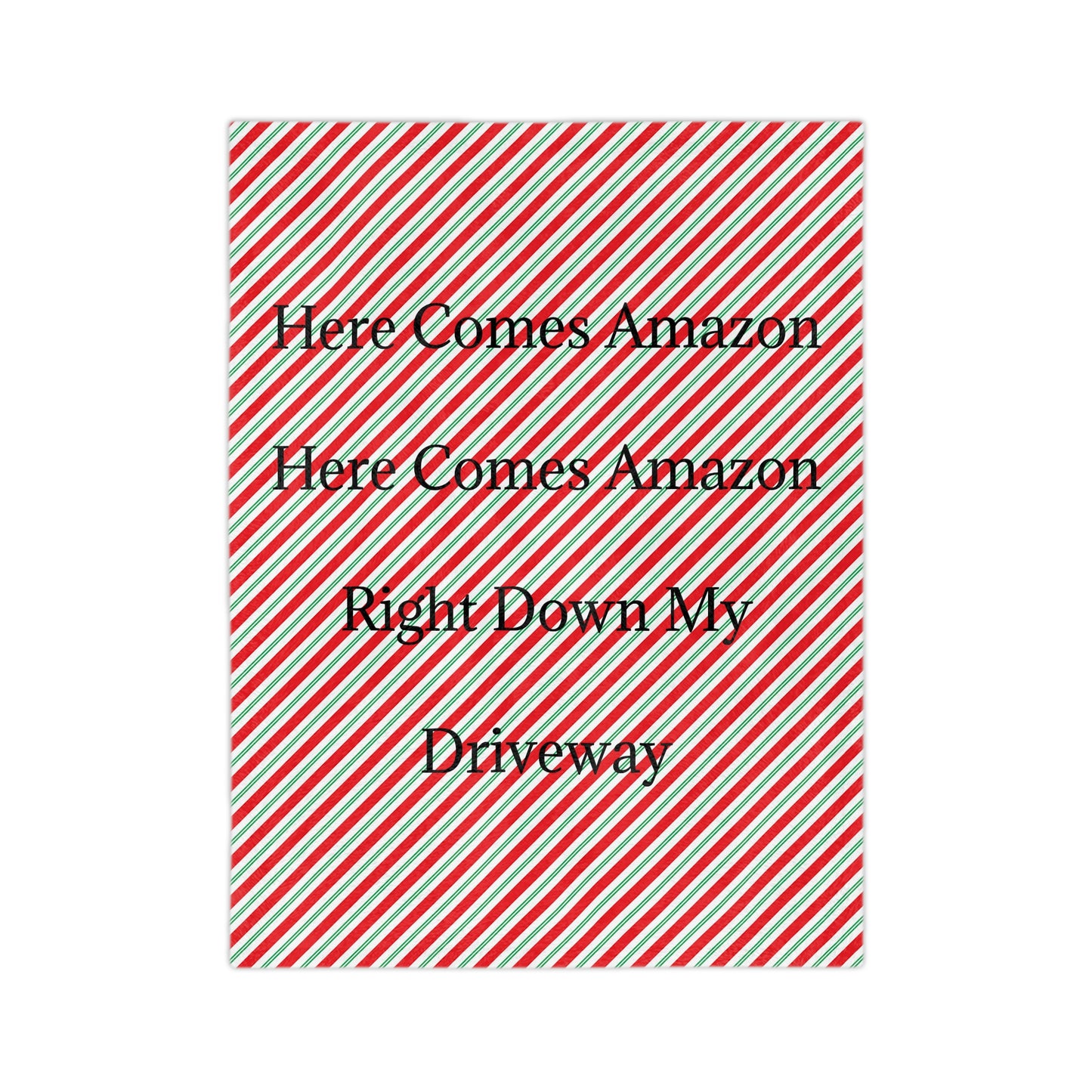 Here Comes Amazon Velveteen Microfiber Blanket