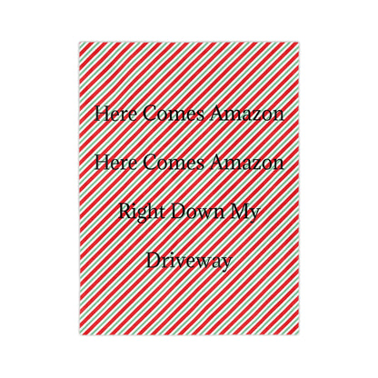 Here Comes Amazon Velveteen Microfiber Blanket