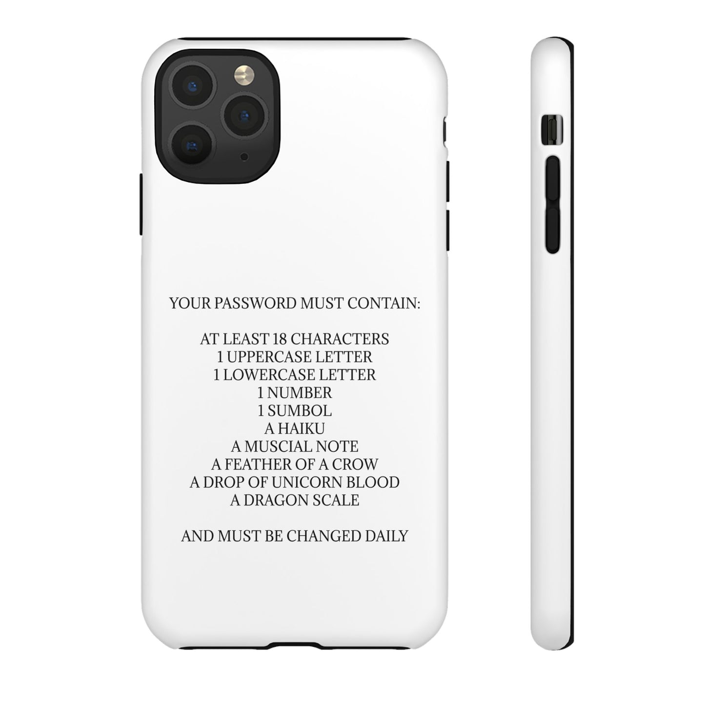 Password iPhone Case