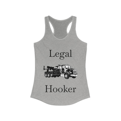 Legal H**ker Heavy Tow Truck Women's Racerback Tank