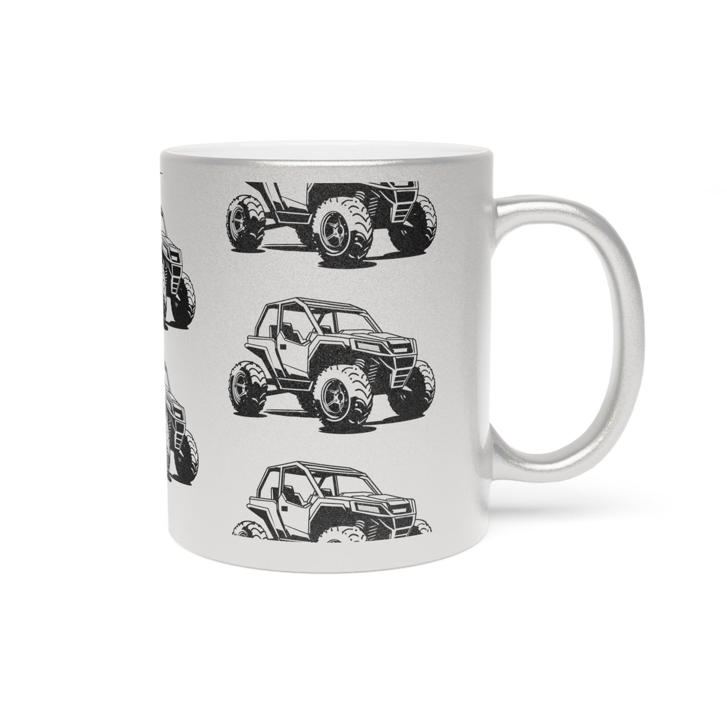 Off The Beaten Path Side By Side Metallic Coffee Mug
