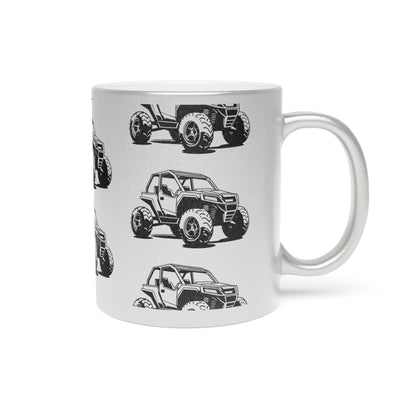 Off The Beaten Path Side By Side Metallic Coffee Mug