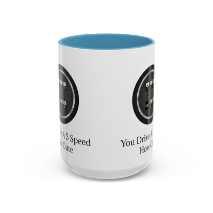5 Speed How Cute 2-Tone Coffee Mug