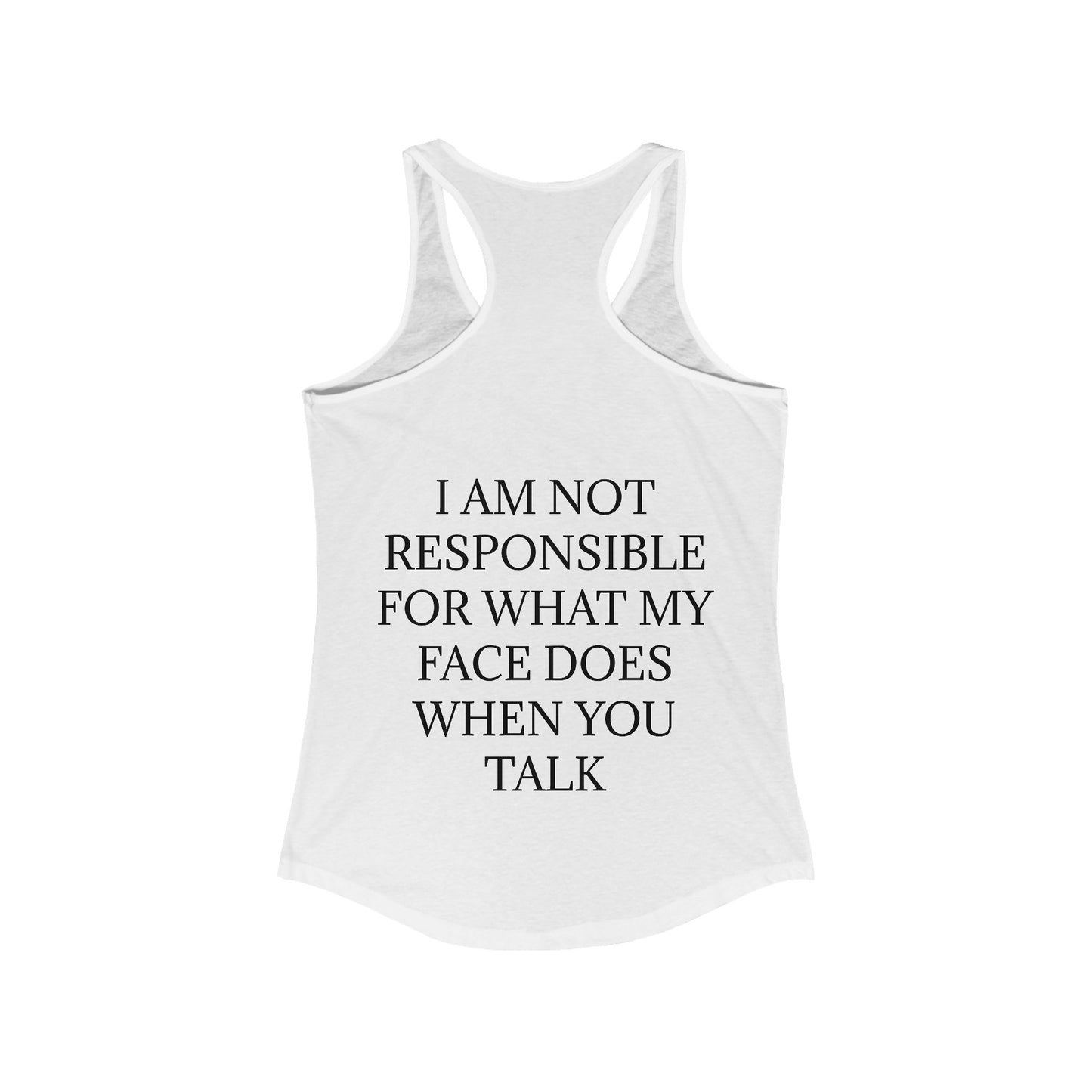 When You Talk Women's Racerback Tank