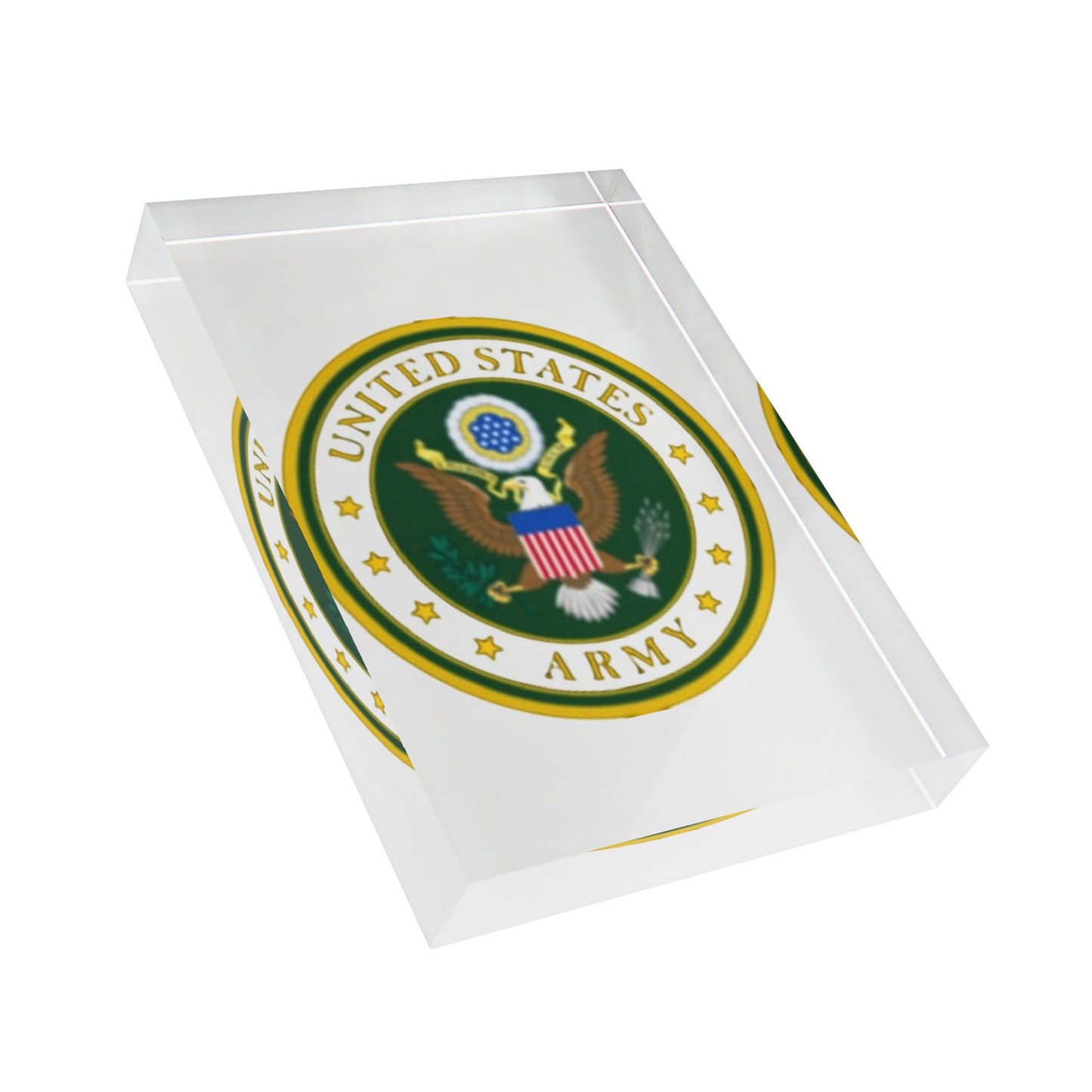 US Army Acrylic Photo Block