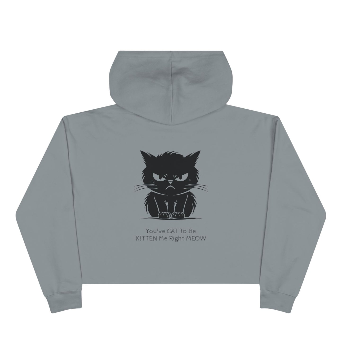 Kitten Me Women's Crop Hoodie
