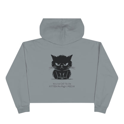 Kitten Me Women's Crop Hoodie