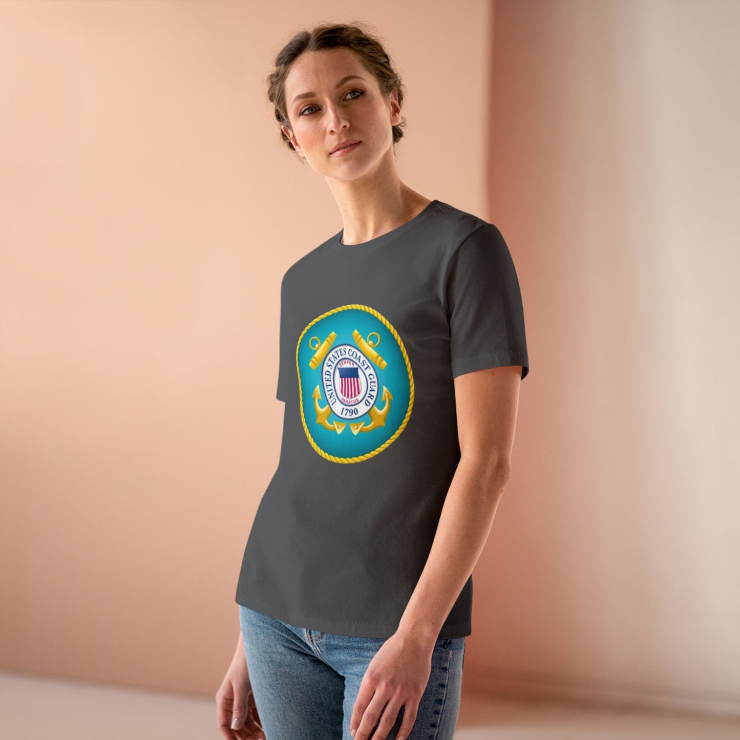 US Coast Guard Women's Short Sleeve Crewneck Tee