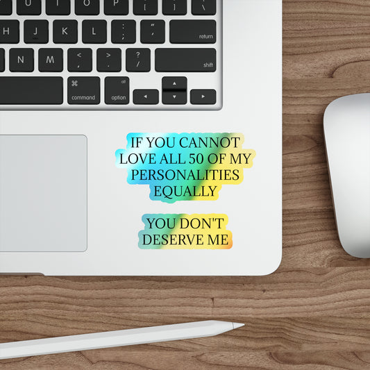 50 Personalities Holographic Sticker