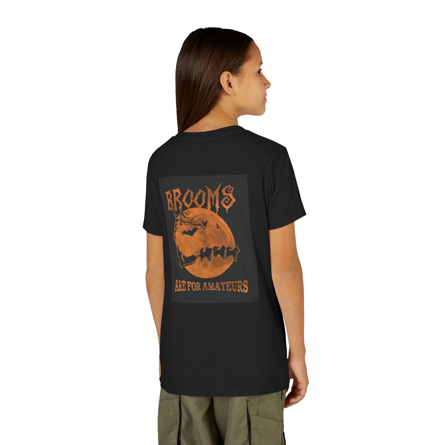 Brooms Are For Amateurs Youth Unisex Short Sleeve Crewneck Tee