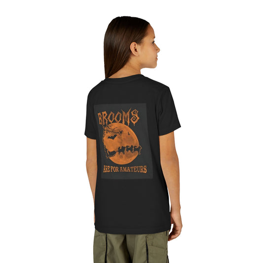 Brooms Are For Amateurs Youth Unisex Short Sleeve Crewneck Tee