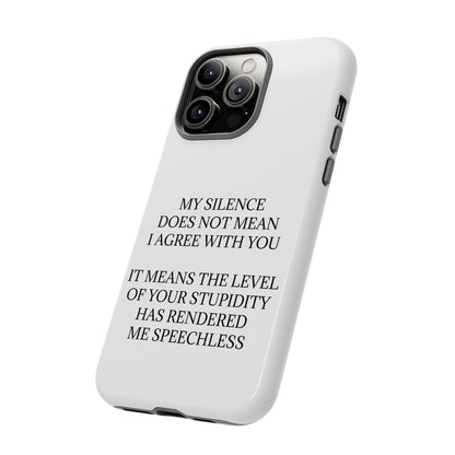 Speechless iPhone Case