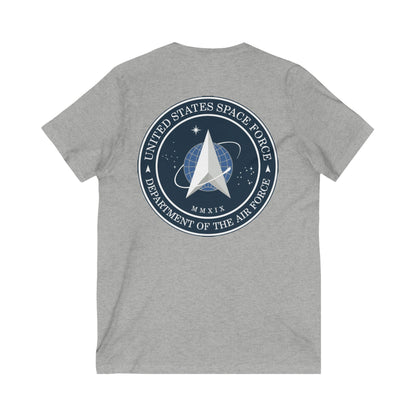 US Space Force Unisex Short Sleeve V-Neck Tee