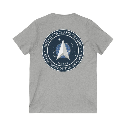 US Space Force Unisex Short Sleeve V-Neck Tee