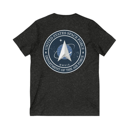 US Space Force Unisex Short Sleeve V-Neck Tee