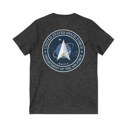 US Space Force Unisex Short Sleeve V-Neck Tee