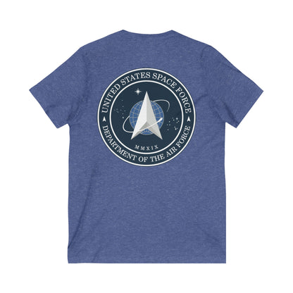US Space Force Unisex Short Sleeve V-Neck Tee