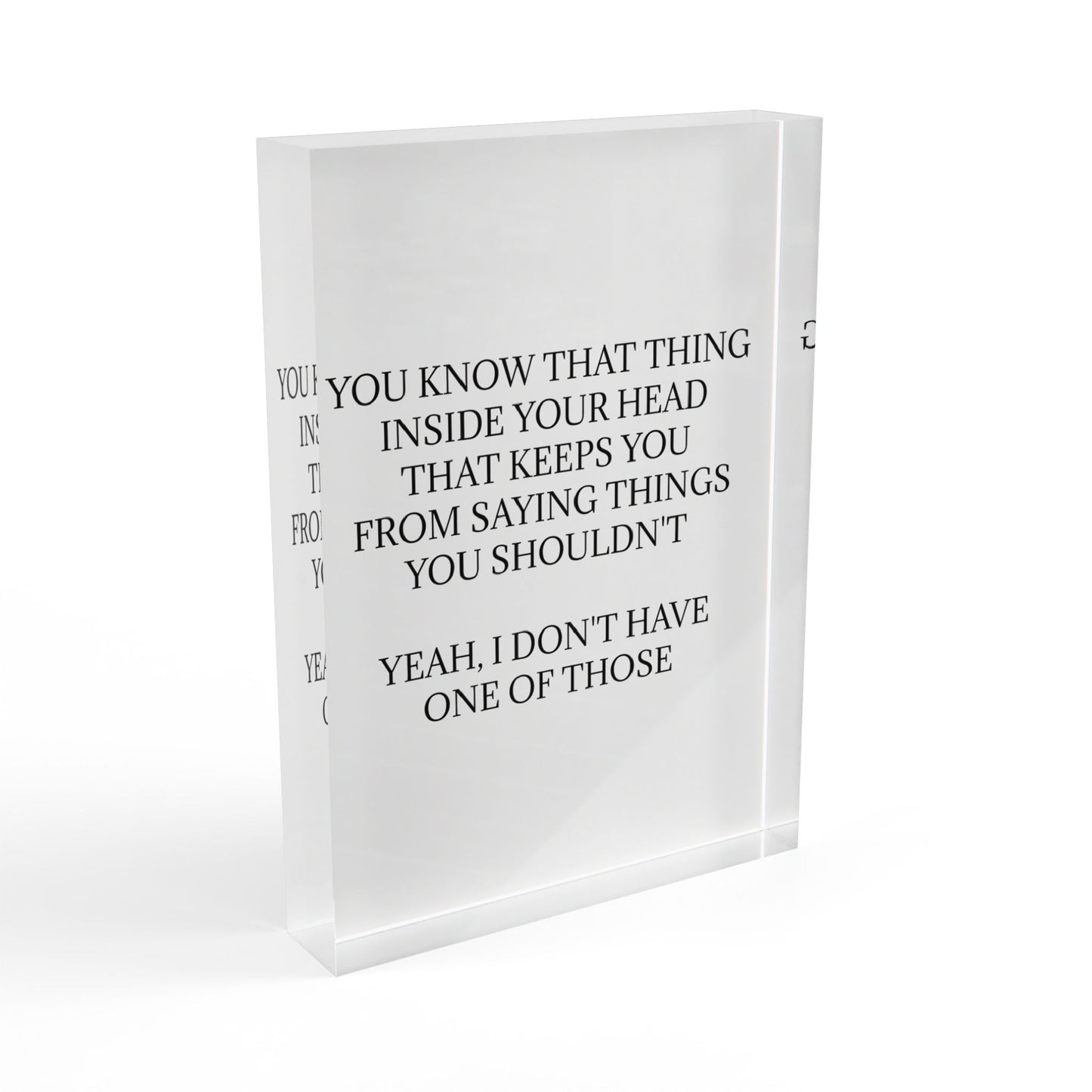 No Filter Acrylic Photo Block