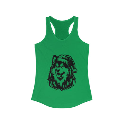 Santa Paws Malamute Women's Racerback Tank