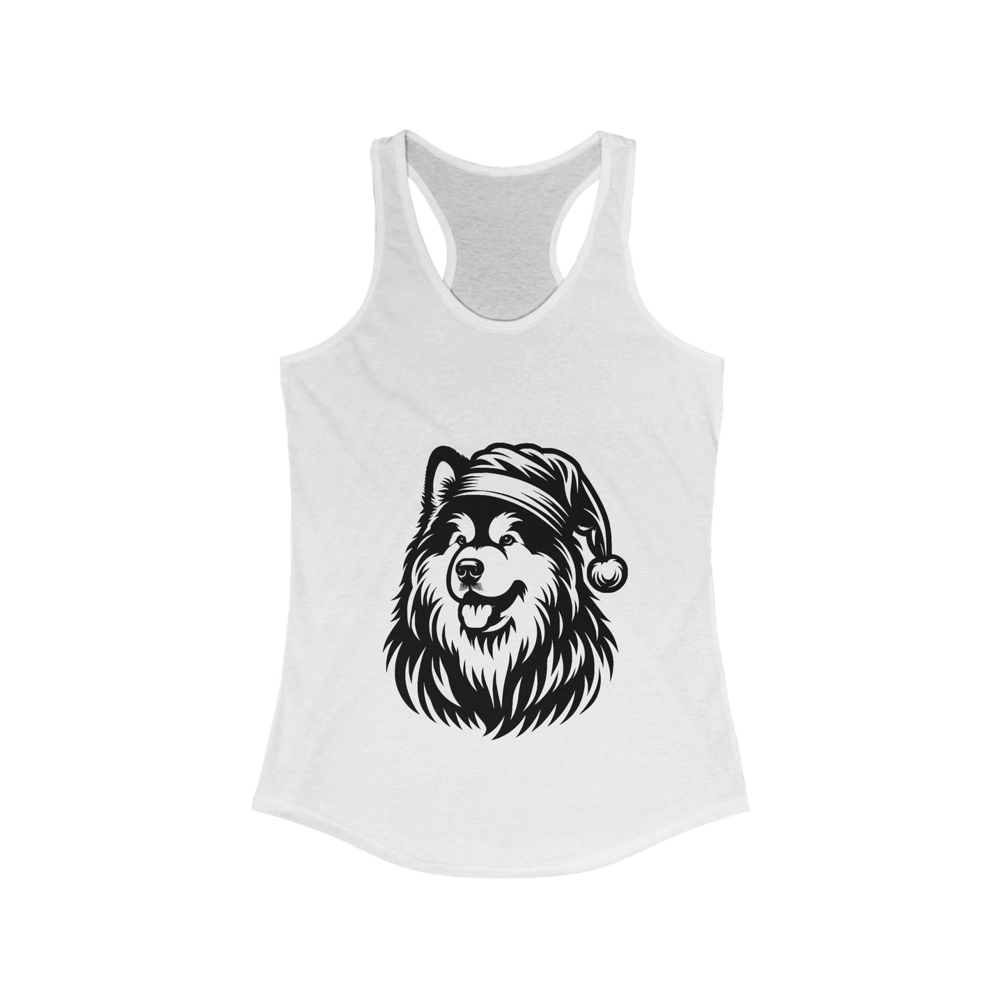 Santa Paws Malamute Women's Racerback Tank