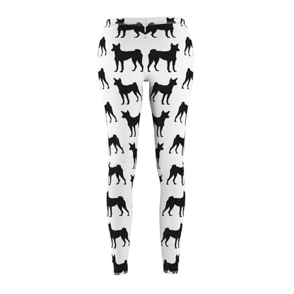 Basenji Silhouette Women's Ankle Leggings
