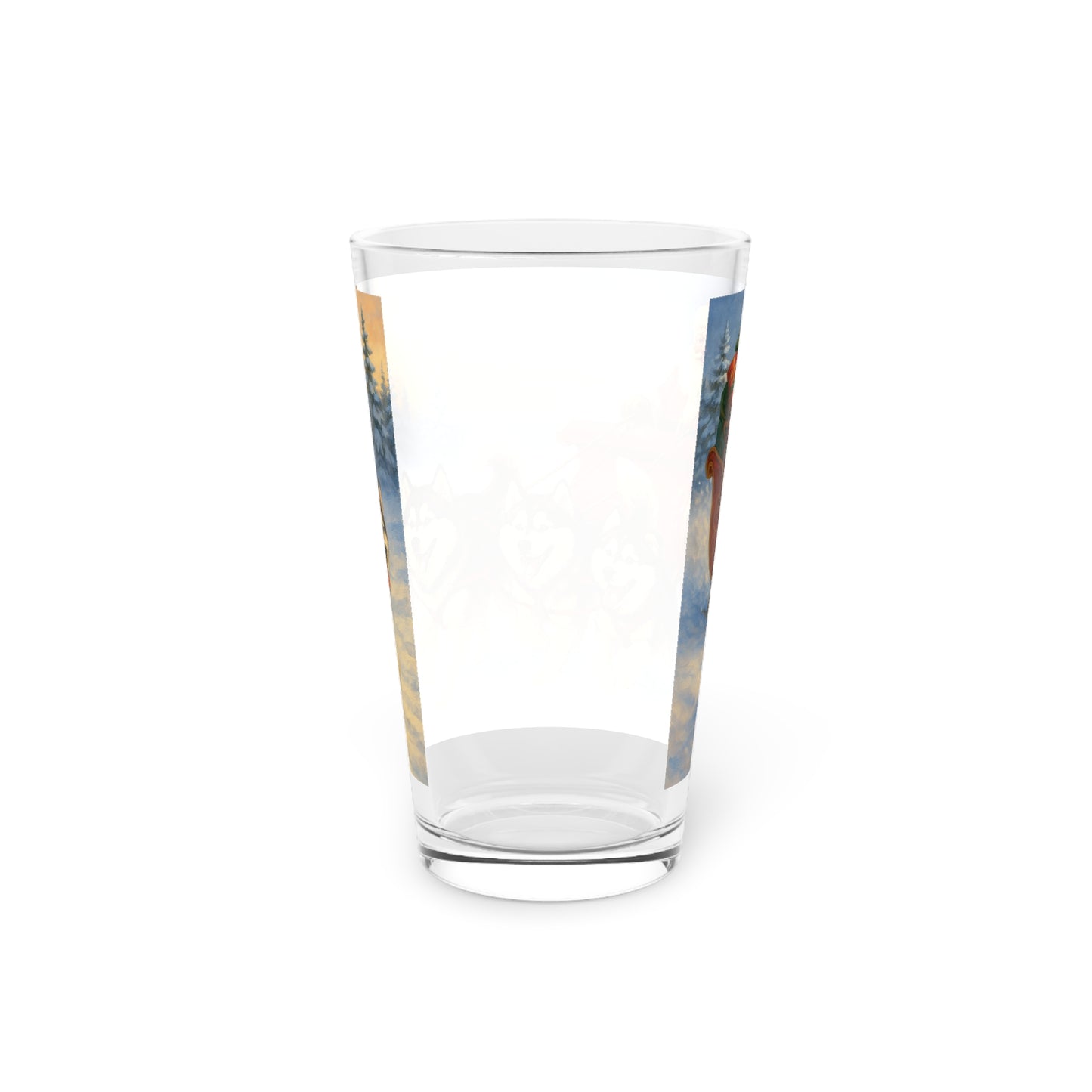 Dashing Through The Snow Drinking Glass